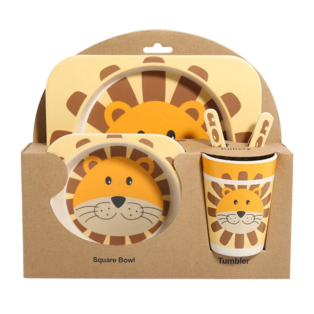 Bamboo Fiber Children's Tableware Set