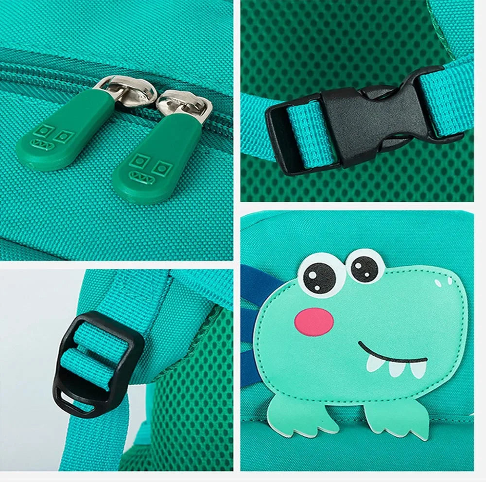 Cartoon dino schoolbag