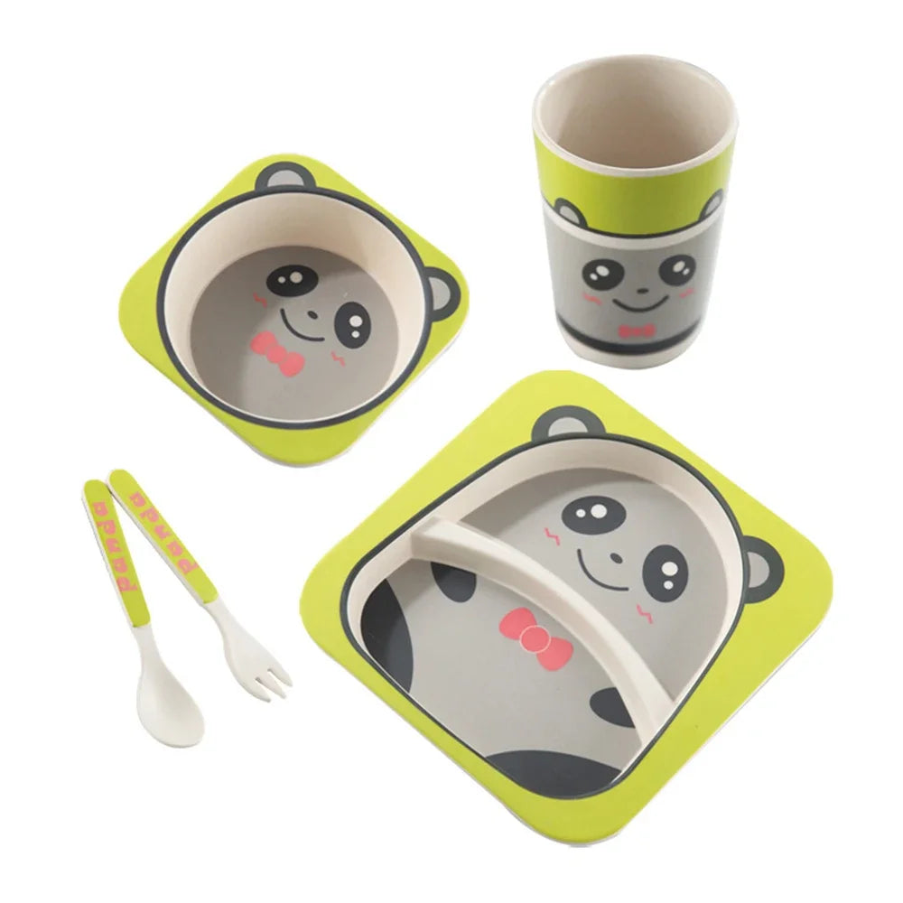 Bamboo Fiber Children's Tableware Set