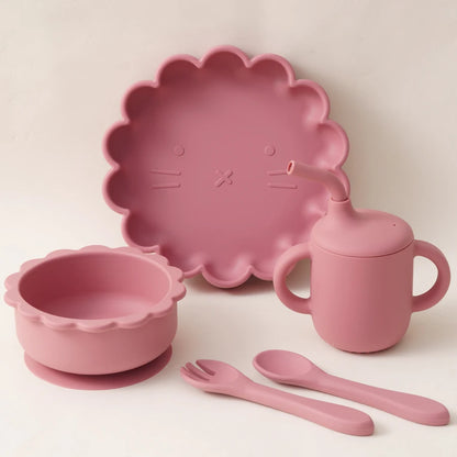 Set Repas Bébé en Silicone avec Ventouse