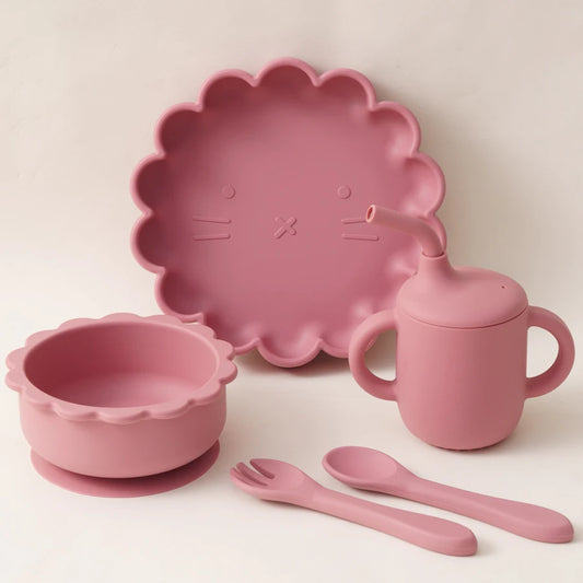 Set Repas Bébé en Silicone avec Ventouse