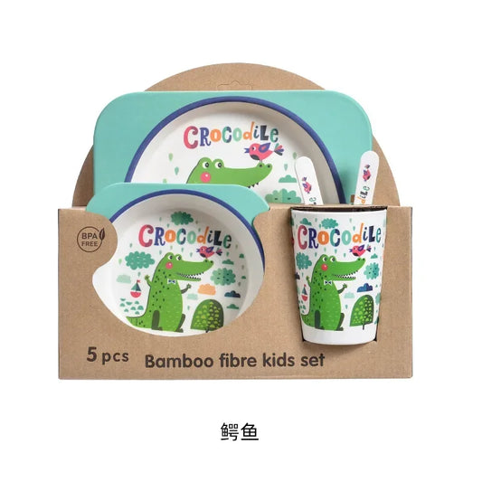 Bamboo Fiber Children's Tableware Set