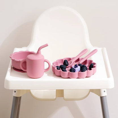 Set Repas Bébé en Silicone avec Ventouse