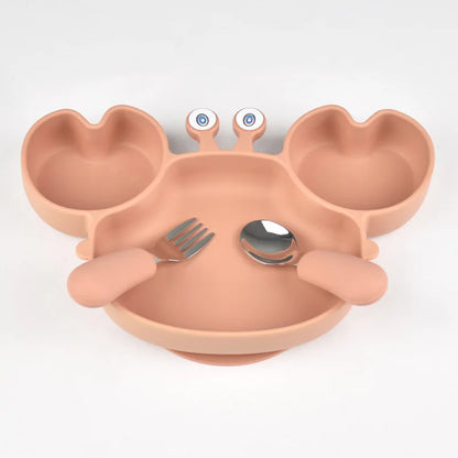 Craby silicone tableware