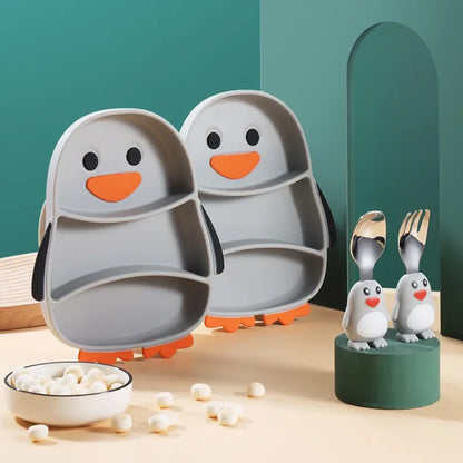 Penguin silicone tableware 