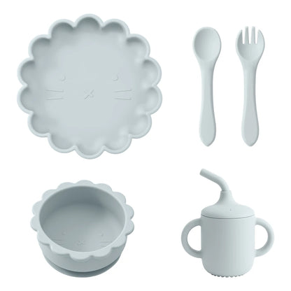 Set Repas Bébé en Silicone avec Ventouse