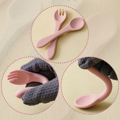 Set Repas Bébé en Silicone avec Ventouse