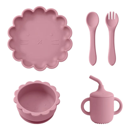 Set Repas Bébé en Silicone avec Ventouse