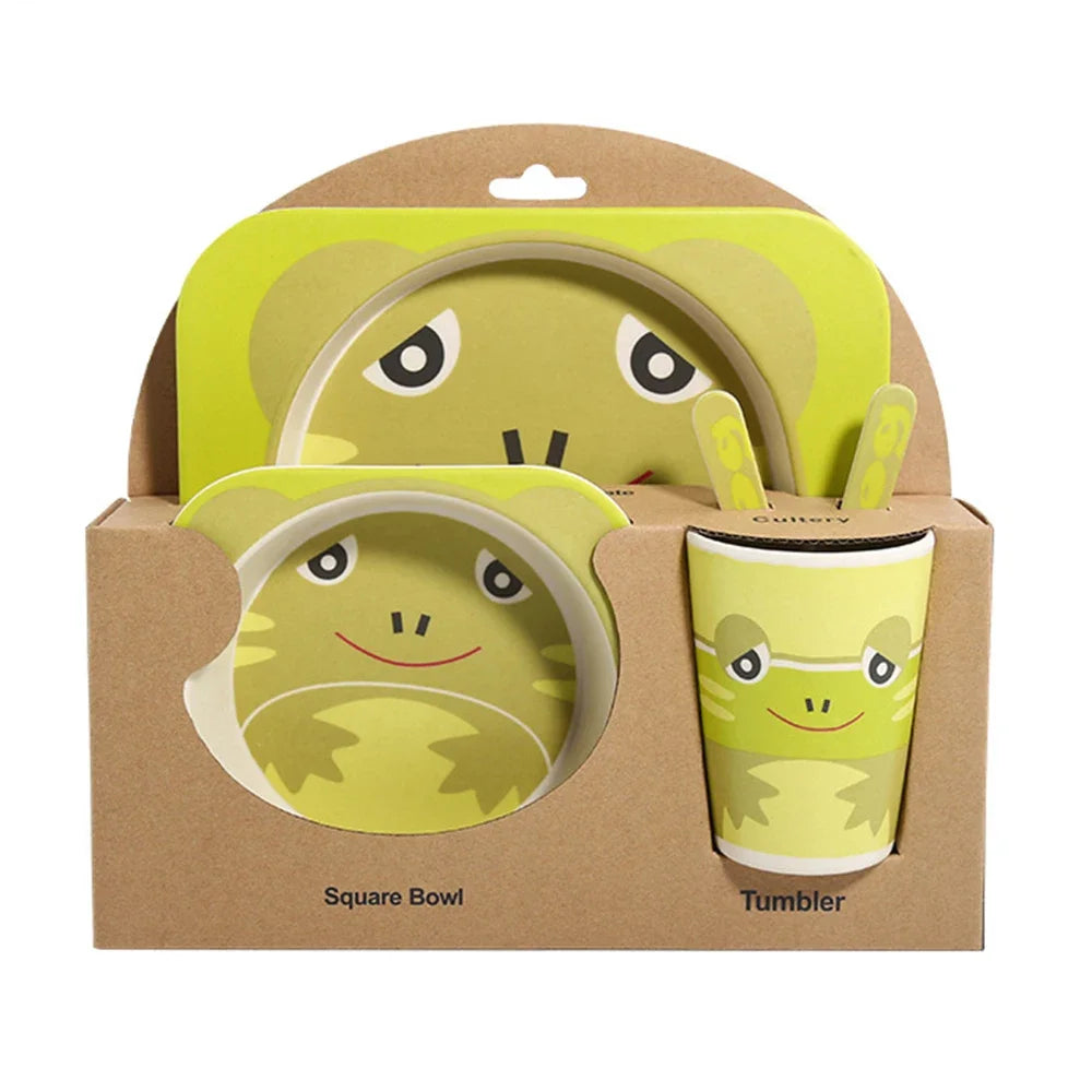 Bamboo Fiber Children's Tableware Set