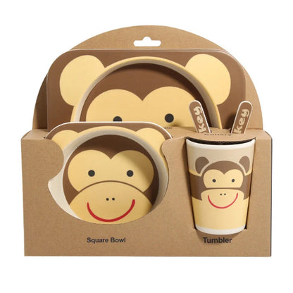 Bamboo Fiber Children's Tableware Set